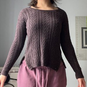 American Eagle purple sweater